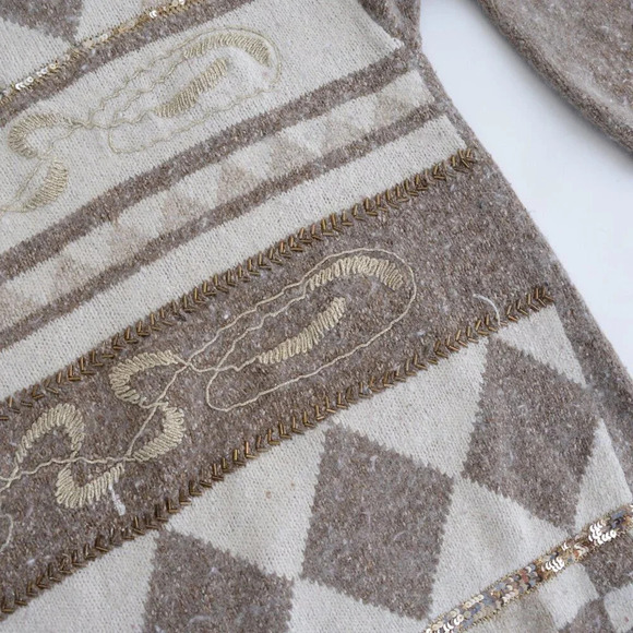 Vintage 80 Principles Petite Cream Knit 55% Silk 10% Angora 2% Wool  Sweater L - Picture 12 of 12